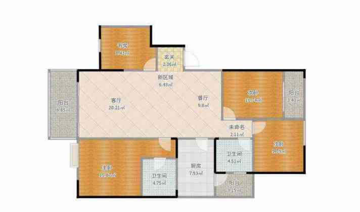 呈贡区呈贡 时代俊园 4室2厅2卫 143平米
