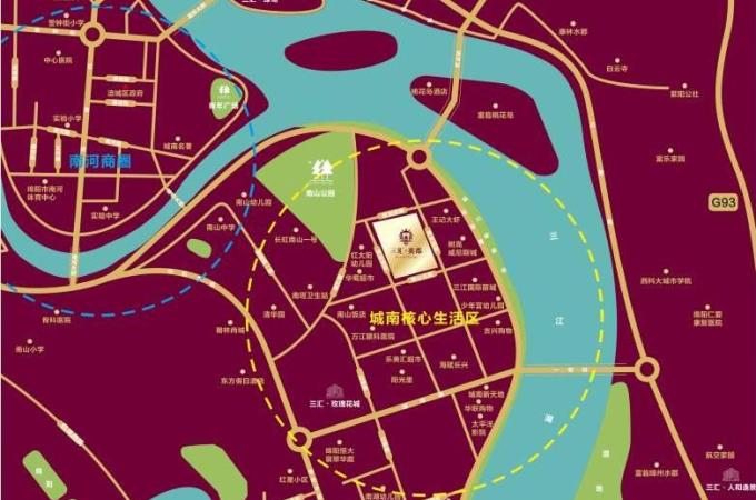 商:绵阳市三汇房地产开发有限责任公司 绵阳市经开区城南街道办南塔