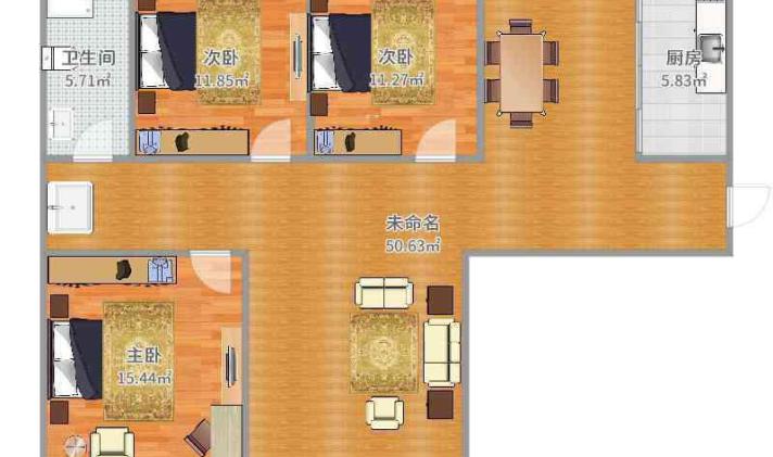 埇桥区南关 金色家园西区 3室2厅1卫 116.8平米