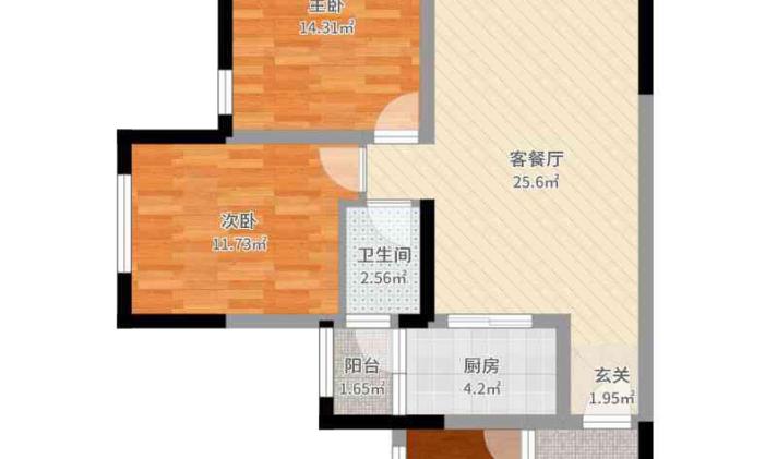 翠屏区下江北 长江国际青年城 3室2厅1卫 92平米