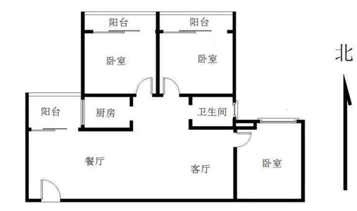 洪山区光谷 光谷青年城 3室2厅1卫 126平米