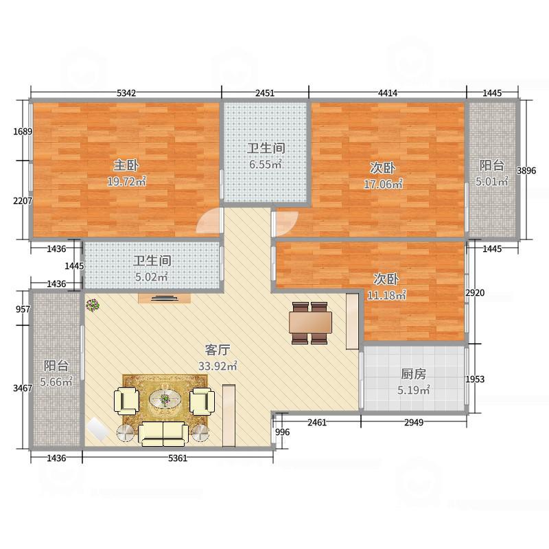 山水阳光城，步梯4楼，南北对流，一梯两户