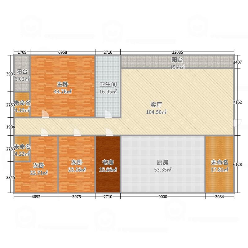 书童好房5房2厅，户型方正，精装修