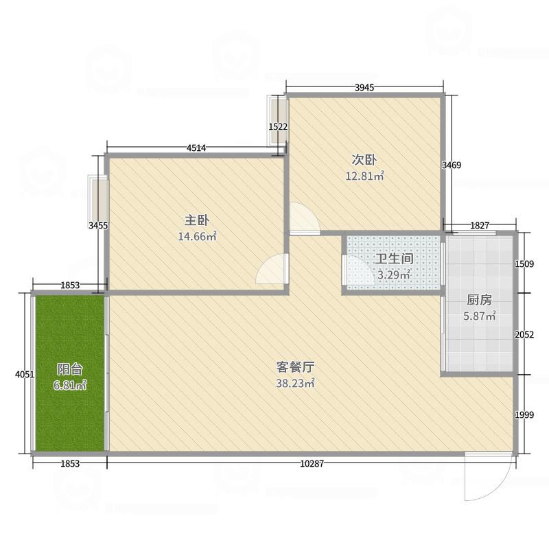 十堰张湾区 凯旋大道路口 国瑞蓝山郡 精装二室二厅一卫 十堰二手房