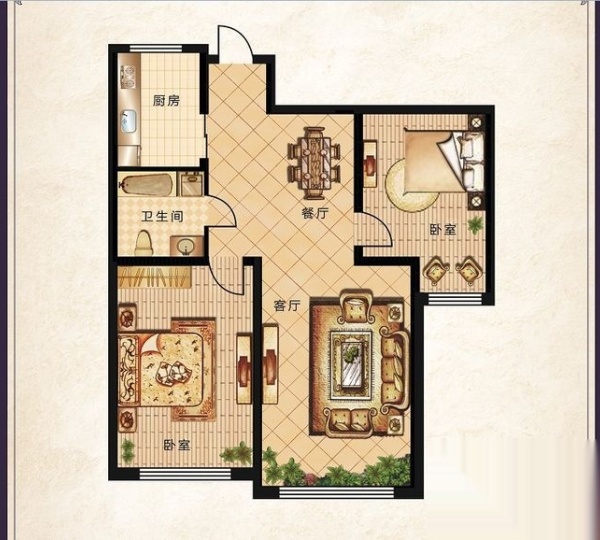 绿洲春城户型图_【优优好房】牡丹江房产网