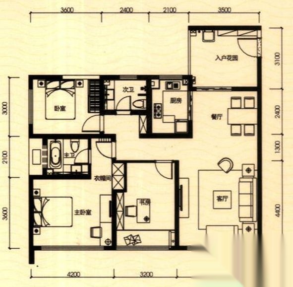 富临桃花岛户型图_【优优好房】绵阳房产网