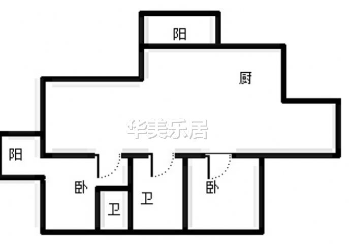 兆南丽湾 106平米 3500元/月