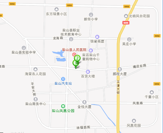 盐山县城街道地图图片