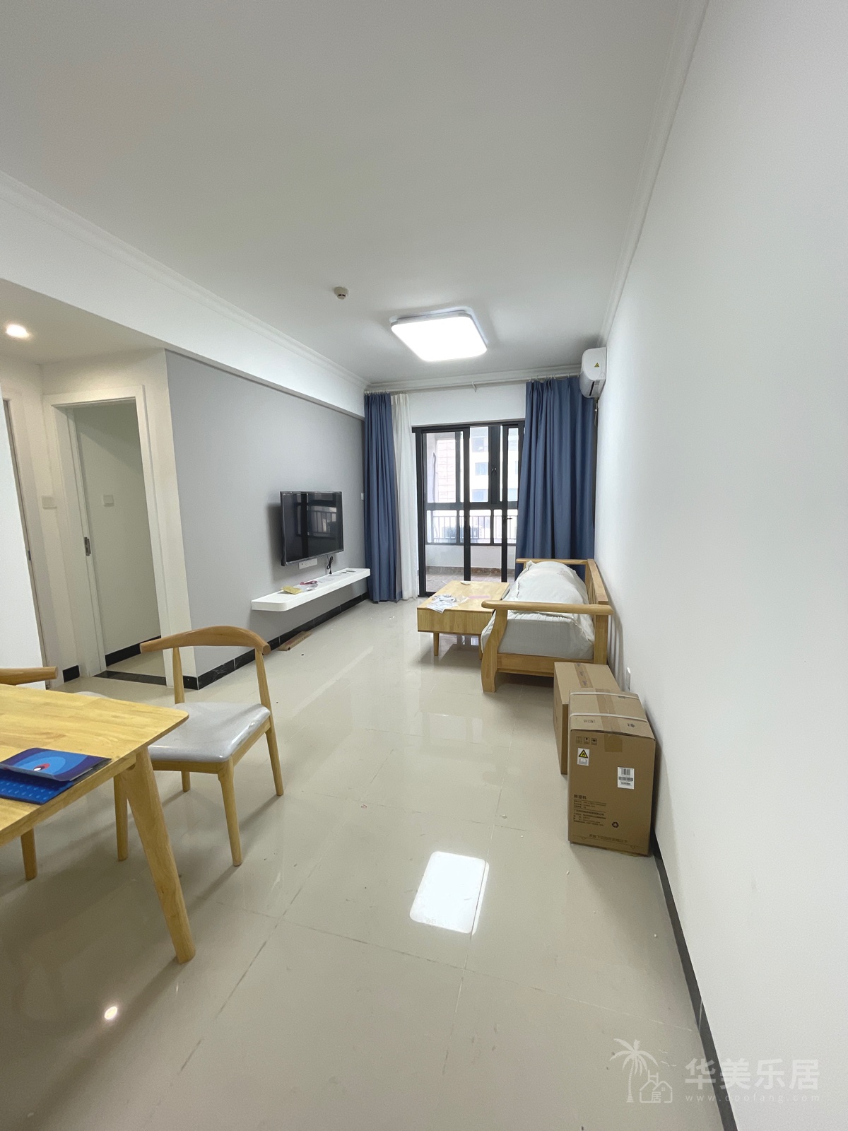 华盛国际公寓3室2厅1卫2阳台高档家私电，设施完善