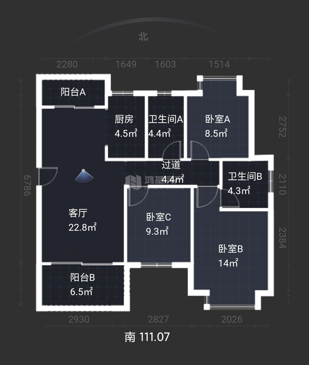 随州御景天城户型图图片